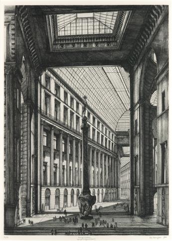 ERIK DESMAZIÈRES Two etchings.